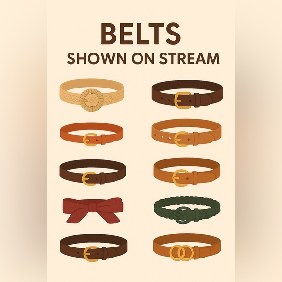 Belts shown in LIVE SHOW - Picture 1 of 1